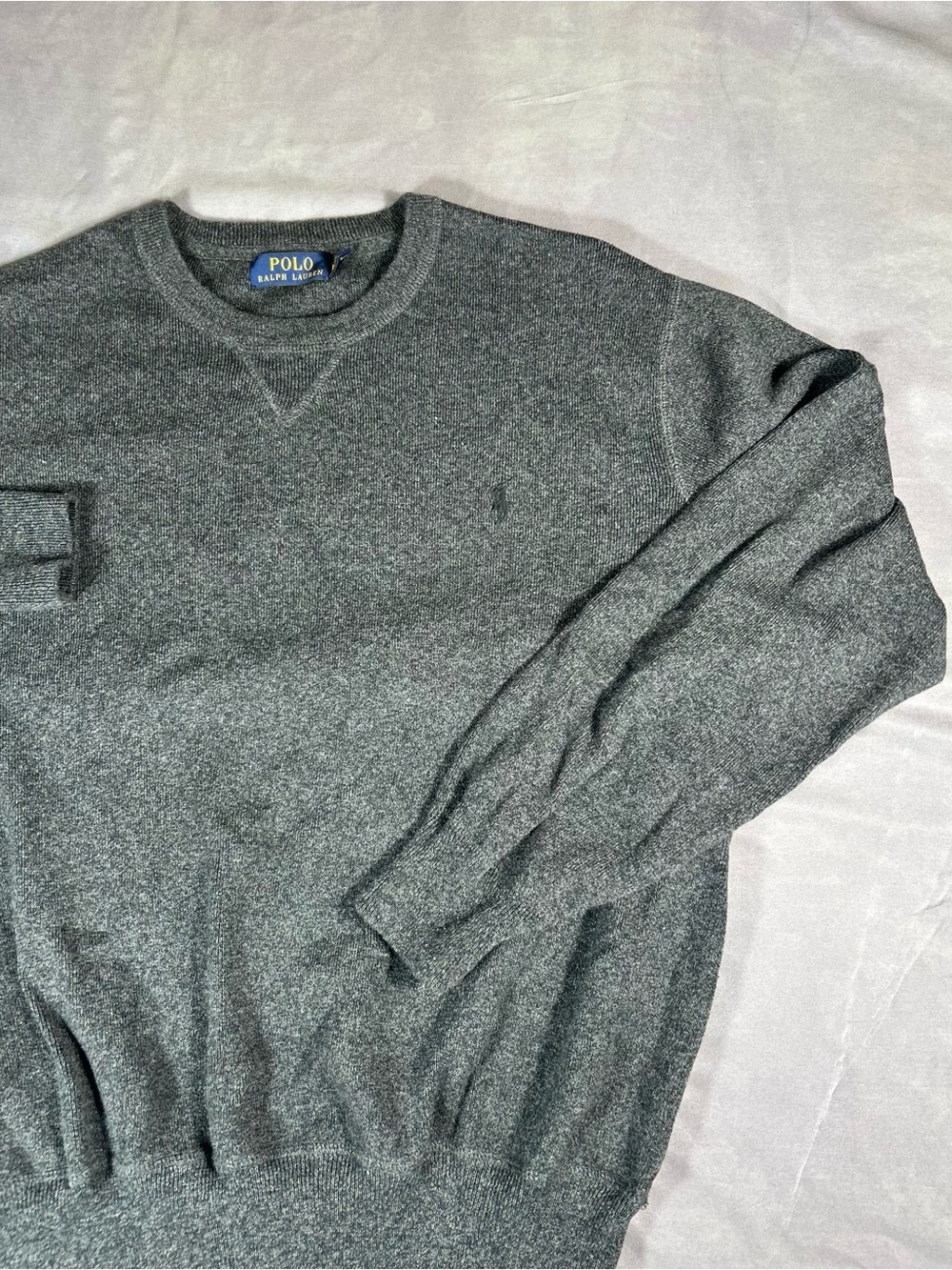 Polo by Ralph Lauren Men's Gray Crewneck Sweater